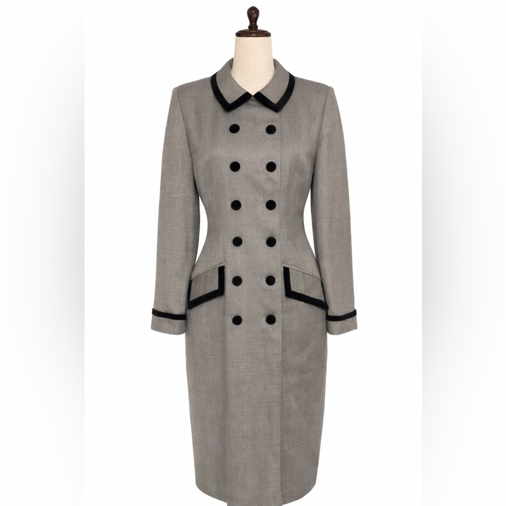 Vintage Kasper dress- modern suiting. Retro style- 6 - Picture 2 of 5